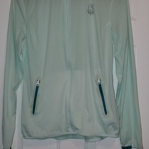 Kjus Women's Sz M 38 Jacket Lime Green, Full Zipper and Water Resistant